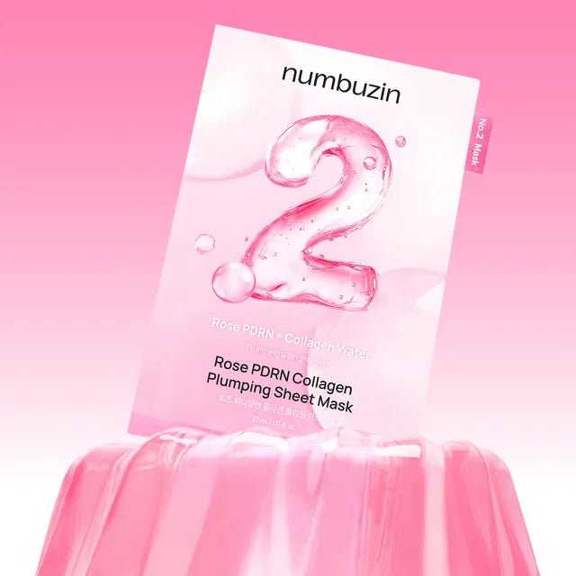 Numbuzin - No.2 Rose PDRN Collagen Plumping Sheet Mask